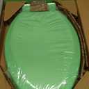 Toilet Seat, Slow Close, Soft Touch, Ultra-Smooth Matte Finish (No Orange-Peel Texture), Premium Moulded Wood, Quick Release, PIKLiDS (Green, Round)