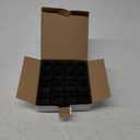 16PCS Square Silicone Chair Leg Floor Protectors for Hardwood Floors, Felt Furniture Pads Covers Table Chair Leg Caps, Large Chair Sliders for Wood Floors, Anti-Scratches&Noise(Black, Fit:1.1"-1.4")