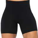 High Waisted Biker Shorts for Women Tummy Control Fitness Athletic Workout Running Yoga Gym Shorts, L