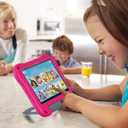 8 Tablet Case for Kids(2022/2020 Release,12th/10th Generation),Incompatible with iPad Samsung,Light Weight Shock Proof Friendly,Foldable Stand at Any Angle,Portable Handle Kid-Proof Case (Pink)