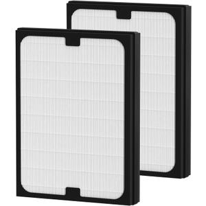 Classic 200/300 Series Particle HEPA Filter Replacement Compatible with Blueair Classic 200/300 Series Air Cleaner Purifier Models 201, 203, 205, 215B, 250E, 270E, 303, 2 Pack