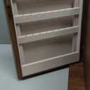 Black Walnut Wooden Jewelry Box Wood Jewelry Organizer with 2 Side Doors Mirror Lockable Classical Style for Watch Necklace Ring Earring Storage Mothers Day Gifts for Mom-5 Layer