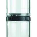 BlenderBottle GoStak Twist n' Lock Storage Jars, 150cc 2-Pak, Black