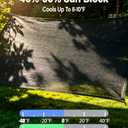 E.share 40%-50% Black Sun Shade Cloth for Garden - 12Ft X 18Ft Mesh Tarp with Grommets for Vegetables, Greenhouse, Plants, Patio, Chicken Coop, Barn & Kennel