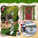 2 Pack 6FT Artificial Norfolk Pine Garland  Real Touch Winter Greenery Garland for Christmas Decorations, Indoor Outdoor Mantel Table Wall Fireplace Dcor, Flexible Holiday Faux Pine Vines