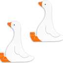 Gostman 2Pcs One Silly Goose Wooden Decor - Goose Themed Party Decoraion for Birthday Baby Shower,Party Photo Props (Goose Wood Decor)