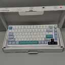 GK GAMAKAY TK75 V2 75% Silent Mechanical Keyboard with TFT Screen, Hot Swap RGB Bluetooth 5.0/2.4GHz Wireless/USB-C Wired PBT Cherry Profile Keycaps Gaming Keyboard (GamaKay Phoenix Switch)