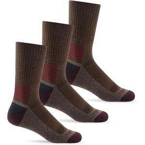 WANDER Merino Wool Crew Socks Lightweight Thin Breathable Anti-blister Boot Sock, Moisture Wicking for Everyday Hiking (X-Large, Coffee)