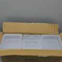 novelinks Stackable Plastic Clear Storage Box Containers with Latching Lid - Art Craft Supply Organizer Storage Containers for Pencil Box, Crayon, Beads, Jewelry (18 Pack Small -Clear)