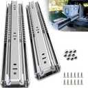 SLIDEWAY Heavy Duty Drawer Slides 1 Pair 12 14 16 18 20 22 24 32 40 Inch 150 Lbs Full Extension Ball Bearing Sliding Rails Cabinet Runners Tracks Tool Box Glides-20