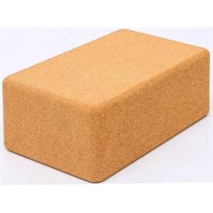 French Fitness 4"" Yoga Cork Block  100% Natural Cork, Non-Slip Surface, Lightweight, Rounded Edges for Comfort, Durable & Easy to Clean, Perfect for Yoga and Pilates Practice
