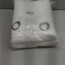 NICETOWN 100% Blackout Window Curtain Panels, Cold and Full Light Blocking Drapes with Black Liner for Nursery, 84 inches Drop Thermal Insulated Draperies (White, 2 Pieces, 52 Wide Each Panel)