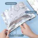 Reusable Aluminum Foil Bags, Freezer Safe & Leak Proof Stand Up Storage Bags with Zipper for Meat Seafood Vegetables, Heavy Duty BPA Free Food Storage Containers (Large)