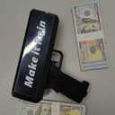 Money Gun Automatic Cash Toy Gun Make It Rain Money Shooter Gun for Parties,Club Events Christmas, Halloween, Birthday Parties, Weddings Fun Prop Money Gun for New Year Gift