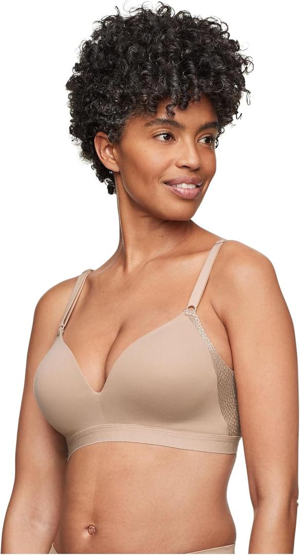 Warner's Women's Simply Perfect Super Soft Wireless Lift Back-Smoothing T-Shirt Bra Rn1191t (36D)