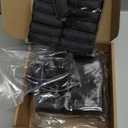 40 Pieces Sponge Hair Rollers Satin Rollers Silk Foam Rollers Women Hair Curlers with Duck Teeth Clips for Hairdressing Styling(Multi-size,Black)