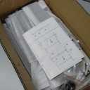 Yawinhe Industrial Pipe Clothes Rack with Top Shelf, Wall Mounted, Space Saving Hanger with 4 Bases, for Shops, Homes, 27.5''Lx10.2''Wx10.2''H, Rustic Brown, 1-Pack