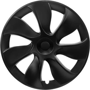 KAVANIC Fits Tesla Model Y Wheel Cover Hubcap 19 Inch Matte Black Support Logo (1 PCS - Side2) Blade Style 2020-2024 Model Y Gemini Wheel Cover Replacement (KA4-XF-Side2, KA4-XF-Side2)