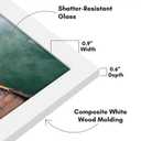 Americanflat 12x18 Poster Frame with Shatter-Resistant Glass - Signature Collection - Gallery-Style Frames Made of Engineered Wood - Photo Frame for Wall Display - White
