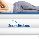SoundAsleep Dream Series Luxury Air Mattress with ComfortCoil Technology & Built-in High Capacity Pump for Home & Camping- Double Height, Adjustable, Inflatable Blow Up, Portable - Twin Size