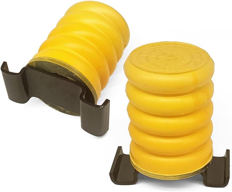 SSR-610-54 Helper Spring Kit Fit for Toyota Tundra 2000-2021 Tacoma 2002-2015 Nissan Frontier 2005-2015 Titan 2005-2015 Rear Suspension Air Auxiliary Helper Springs 2-Pack (Left and Right)