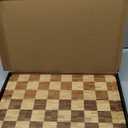 Bamboo Cutting Boards for Kitchen, End Grain Wood Cutting Board with Juice Grooves & Handles, Charcuterie Checkered Chopping Board Thick Butcher Block Serving Tray with Gift Box, 16.4"11.5" 1"