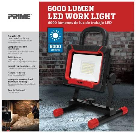 Prime 6000 Lumen LED Work Light - Red