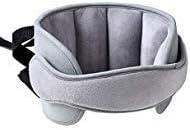 Car Head Support Toddle Car Neck Relief Baby Child Car Seat Adjustable Head and Neck Support Band - A Comfortable Sleep Solution, Gray