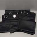 NICETOWN Blackout Curtain Panels 72 inches - Light Reducing Thermal Insulated Solid Grommet Blackout Curtains/Panels/Drapes for Living Room (Set of 2, 66 inches by 72 Inch, Black)