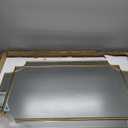 Gold Mirror for Wall, 36x24 Gold Wood Framed, Scalloped Beveled Polished Rectangle Mirror, Large Decorative Mirrors for Wall Decor, Irregular Mirror for Living Room, Bathroom Vanity, Entryway