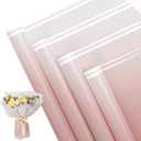 20 Sheet Flower Wrapping Paper - Waterproof Floral Bouquet Wrapping Paper, Florist Supplies Packaging Paper for Wedding Birthday Gift DIY, Lotus Pink 