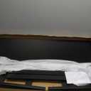 HOOBRO 39.3'' Bamboo Dining Bench, Farmhouse Kitchen Table Bench, Kitchen & Living Room Furniture, Easy to Assemble, Sturdy and Stable, Black BK03CD01G2