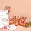 How Many Kisses Bridal Shower Game Wedding Shower Decorations, Guess How Many Baby Shower Game, 1 Standing Sign and 50 Guess How Many Cards for Birthday Baby Shower Wedding Party Decorations, 09