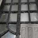 Arched Window Mirrors for Wall, Wooden Rustic Farmhouse Mirror for Wall Decor 24 x 36 Black, Decorative Wall Mirror Arch for Living Room, Bedroom, Bathroom, Fireplace, Farmhouse