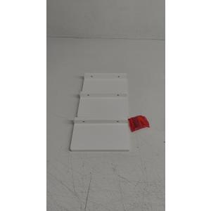 Acrylic Wall Floating Shelves Set of 2, White 12 Inch Adhesive Organizer for Bathroom, Kitchen, Bedroom, Office, Gaming Room, No Wall Damage, No Drill