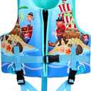 Toddler Swim Vest, Swim Vest for Kids Swimming Jacket with Adjustable Safety Strap, Learn to Swim Aid, Toddler Floaties for 2-6yrs/20-30-40-50 lbs Boys and Girls