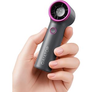 Gaiatop Mini Portable Handheld Fan, 4000mAh [15h Max Runtime] Personal Turbo Fans Pocket Size, High Speed 1-100 Adjustable Small Hand Fan, Outdoor Travel Concert Essentials, Gifts for Women Men, Gray (Metallic Purple)