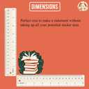 2 x (3Pcs) Open Magical Books Clear Waterproof Sticker Reading Lover Nerd Book Addict Bookish Vinyl Decal Adult for Laptop Kindle Car Tumbler Water Bottle Mug Phone Notebook Bike - Size 3x3