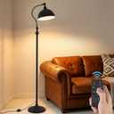 Reading Floor Lamps for Living Room with Remote and Dimmable Bulb