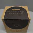 Socket Fan Light with Remote- Black- Dimmable LED Bulb- Screw in Ceiling Fan in Light Socket- for Bathroom Bedroom Kitchen Laundry