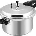 Barton 8Qt Pressure Canner Release Valve Aluminum Canning Pot Cooker Pot Stove Top Instant Fast Cooking Pot Stewing Locking System, 8 Quart