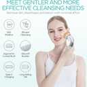 VOGOE Facial Cleansing Brush-Spin Face Scrubber Exfoliator Rechargeable, 2-Speed Rotation, Electric Face Wash Brushes for Cleansing and Exfoliating, with 2 Brush Heads, Grey