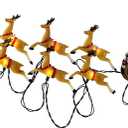 Light Santa Sleigh and Reindeer Light Set