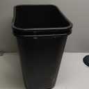 Rubbermaid Commercial Products Deskside Wastebasket/Trash Can, 10.25-Gallon/41-Quart, Black, Plastic, Garbage Can for Home/Office, Fits Under Desk/Sink/Cabinet