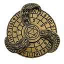 D&D Themed Fidget Spinner, dice spinner, D4,D6, D8, D10, D12,D20,D% 7-in-1 metal dice, Perfect for D&D Dungeons and Dragons, RPG and Pathfinder Role Playing Games (Black Blue)
