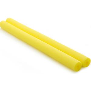 2 Pcs Pool Noodles Floating 1.6 x 40 Inches Small Pool Noodles Foam Tube Hollow Floating Training Device Swimming Craft Projects Padding Bumper (Yellow)