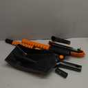 TONDA Snow Brush and Ice Scraper for Car Windshield, 180 Rotating Brush with Squeegee, Extendable Handle with Foam Grip, Snow Shovel for Cars, Trucks & SUVs, Orange