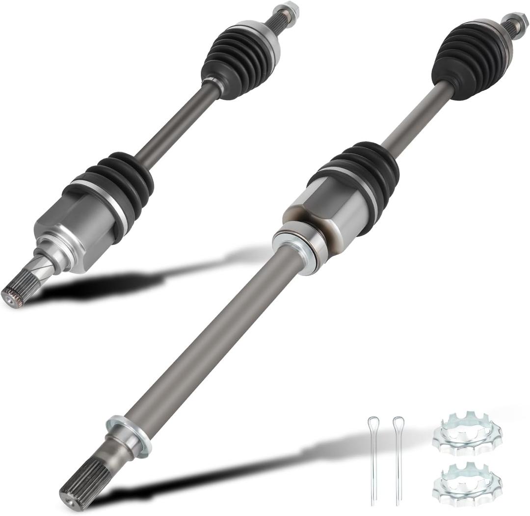 2 pcs Front CV Axle Shaft Assembly fits for Nissan Altima 07-12 (only for Automatic CVT Trans), 2013 Altima Only for Coupe BodyType, 08-13 Rogue FWD Only, 14-15 Rogue Select FWD (Only fit for FWD)