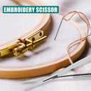 Cross Edge Spring Scissors 5 Inch straight Stainless Steel Precision Eyebrow & Eyelash Shaping & Trimming Scissor, Snips Squeeze, Embroidery, Knitting Micro Tip Craft Scissors (Silver)