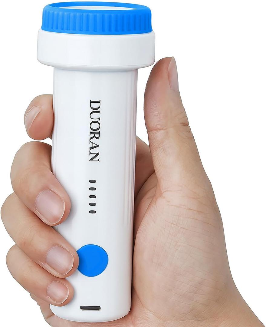 Cordless Electric Vacuum Pump for Vacuum Storage Bags Travel Air Pump, Portable USB Rechargeable Seal & Compression Bag Pump for Clothes, Blankets & Bedding (Storage Bags Not Included) (Blue)